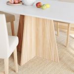 Conjunto Sala de Jantar 6 Lugares Mesa Lune e Cadeira Ane Babus