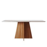 Conjunto Sala de Jantar 6 Lugares Mesa Lune e Cadeira Ane Babus