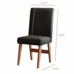 Conjunto Sala de Jantar 4 Lugares Mesa Nea e Cadeira Ane Babus