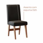 Conjunto Sala de Jantar 4 Lugares Mesa Nea e Cadeira Ane Babus