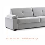 Sofá 2 lugares Lay com 1,95m em Linho - Grafite