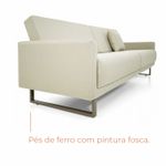 Sofá 2 lugares Desi com 1,80m em Linho e Pés de Madeira - Bege