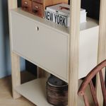Estante Argo com 1 Porta e 5 Prateleiras - Off White / Branco