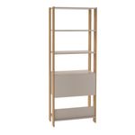 Estante Argo com 1 Porta e 5 Prateleiras - Off White / Branco