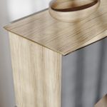 Buffet Aparador Jasmin 1,10m com 3 Portas Babus - Amadeirado / Grafite