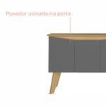 Buffet Aparador Jasmin 1,10m com 3 Portas Babus - Amadeirado / Grafite
