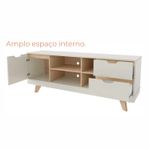 Rack para TV Até 60 Polegadas Nature com 2 Gavetas e uma 1  Porta - Off White