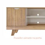 Rack para TV Até 60 Polegadas Nature com 2 Gavetas e uma 1  Porta - Carvalho