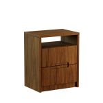 Mesa de cabeceira Sansi com 2 Gavetas - Baviera
