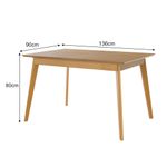 Conjunto Sala de Jantar 4 Lugares 1,36 Olive e Ares Babus - Imbuia / Cinza