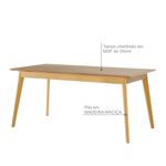 Conjunto Sala de Jantar 6 Lugares 1,80 Olive e Ares Babus - Imbuia / Cinza