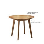 Mesa de Jantar Olive 4 Lugares Redonda 1,03 Babus - Imbuia / Imbuia