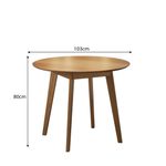 Mesa de Jantar Olive 4 Lugares Redonda 1,03 Babus - Imbuia / Imbuia