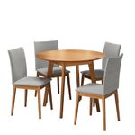 Mesa de Jantar Olive 4 Lugares Redonda 1,03 Babus - Imbuia / Imbuia