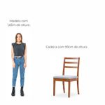 Cadeira Nós Estofada em Linho Babus - Cinza