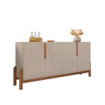 Buffet 170cm 4 Portas Lizz Versátile 2022 Off White/Cedro