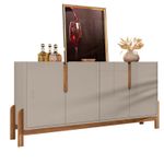 Buffet 170cm 4 Portas Lizz Versátile 2022 Off White/Cedro