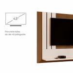 Painel De TVs até 43 Pol Nero com 1 Prateleira - Nature / Perola