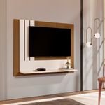 Painel De TVs até 43 Pol Nero com 1 Prateleira - Nature / Perola