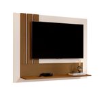 Painel De TVs até 43 Pol Nero com 1 Prateleira - Perola / Nature