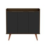 Buffet Aparador com 3 Portas Verona Babus - Canela / Preto