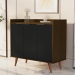 Buffet Aparador com 3 Portas Verona Babus - Canela / Preto