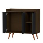 Buffet Aparador com 3 Portas Verona Babus - Canela / Preto