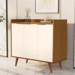 Buffet Aparador com 3 Portas Verona Babus - Nature / Perola