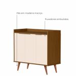Buffet Aparador com 3 Portas Verona Babus - Nature / Perola