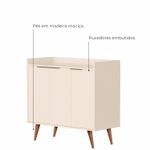 Buffet Aparador com 3 Portas Verona Babus - Perola