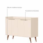 Buffet Aparador com 4 Portas Itaim Babus - Perola