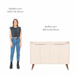 Buffet Aparador com 4 Portas Itaim Babus - Perola