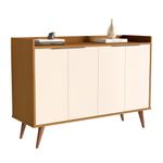 Buffet Aparador com 4 Portas Itaim Babus - Nature / Perola