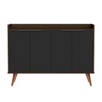 Buffet Aparador com 4 Portas Itaim Babus - Canela / Preto