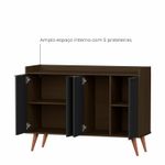 Buffet Aparador com 4 Portas Itaim Babus - Canela / Preto