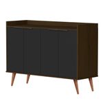 Buffet Aparador com 4 Portas Itaim Babus - Canela / Preto
