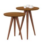 Conjunto de 2 mesa laterais Bonfim Babus - Nature
