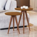 Conjunto de 2 mesa laterais Bonfim Babus - Nature