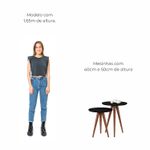 Conjunto de 2 mesa laterais Bonfim Babus - Preto / Nature