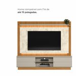 Home Guararapes para TV 75'' com Led Linea Brasil - Nature/Off White