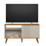 Rack de TV até 50 Polegadas Biella com 1 Porta - Nature / Off White