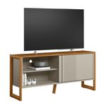 Rack de TV até 55 Polegadas Belluno com 1 Porta - Nature / Off White