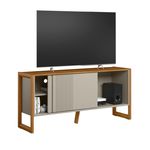 Rack de TV até 55 Polegadas Belluno com 1 Porta - Nature / Off White