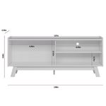 Rack de TV até 65 Polegadas Anzio com 1 Porta - Nature / Off White
