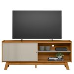 Rack de TV até 65 Polegadas Anzio com 1 Porta - Nature / Off White