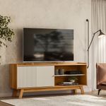 Rack de TV até 65 Polegadas Anzio com 1 Porta - Nature / Off White
