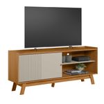 Rack de TV até 65 Polegadas Anzio com 1 Porta - Nature / Off White