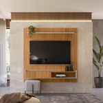 Painel Home de TV até 65 Polegadas Praga - nature / off white