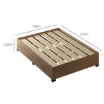 Box para Colchão de Queen Micenas 140 MDF Cedro
