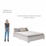 Box para Colchão de Queen Micenas 140 MDF Branco